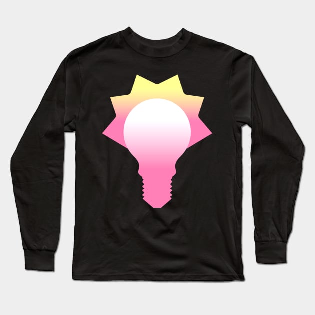 Glowing Bulb Showing Smart Idea Concept 1 Long Sleeve T-Shirt by GeeTee